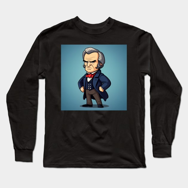 Andrew Johnson Long Sleeve T-Shirt by ComicsFactory